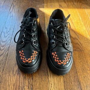 T.U.K. Black and Orange Creepers
